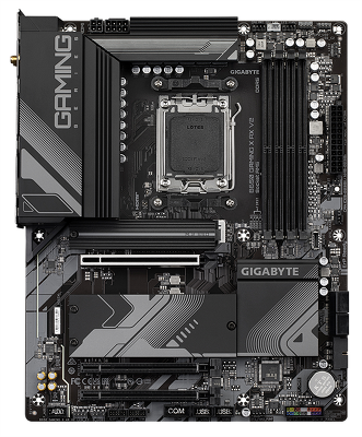 Материнская плата GIGABYTE B650 GAMING X AX V2, AM5, B650, 4*DDR5, 4*SATA, 3*M.2, 4*USB 3.2, 3*USB 2.0, Type-C, 3*PCIx16, HDMI+DP, ATX