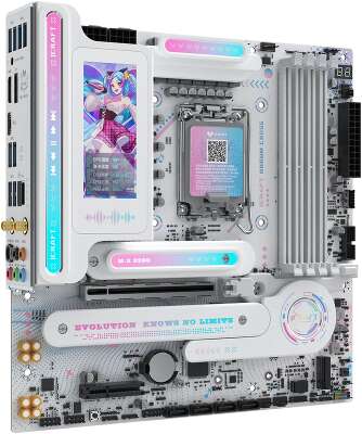 Материнская плата Maxsun MS-iCraft B860M CROSS PRO B860, LGA1851, 4*DDR5, 1*PCIEx16, 1*PCIEx4, 3*M.2, 1*TypeC, 8*USB3.2Gen2, 2*USB3.2Gen1, 3*USB2.0, 4*SATA3.0, 5G, Type-C(DP), DP, HDMI, M-ATX, RTL