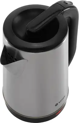 Чайник электрический Vitek VT-1139 1.8л. 2200Вт сталь/черный корпус: нерж.сталь