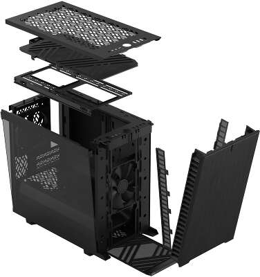 Корпус Fractal Design Define 7 Nano Black TG Light Tint, черный, Mini-ITX, Без БП (FD-C-DEF7N-02)