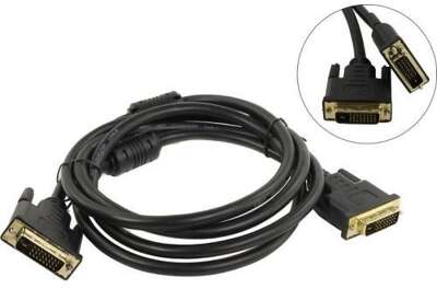 Telecom Кабель DVI-D--DVI-D Dual link 25M/25M, экран, феррит.кольца, 1.8м <TCG441D-1.8M> [4895182213548]