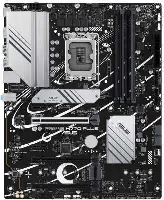 ASUS PRIME H770-PLUS (Socket 1700, ATX, 4xDDR5 (192GB), DP/HDMI, 1xPCIe 5.0x16/1xPCIe 4.0x16/xPCIex1.0, 1xLAN (2.5GbE), 4xSATA 6Gb/s, 3xM.2, 1xType-C, 3xUSB 3.2, 2xUSB 2.0)