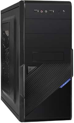 Exegate EX284022RUS Корпус Minitower BA-201 Black, mATX, <без БП>, 2*USB, Audio