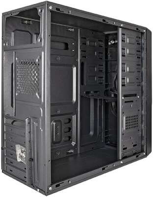 Exegate EX283729RUS Корпус Miditower XP-401 Black, ATX, <без БП>, 2*USB, Audio