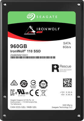 Твердотельный накопитель SATA3 960Gb [ZA960NM10011] (SSD) Seagate IronWolf 110