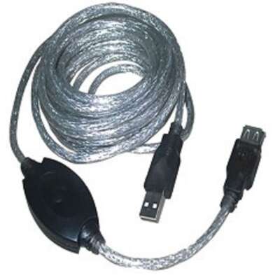 VCOM VUS7049-5M Кабель-адаптер USB2.0-repeater, удлинительный активный <Am-->Af> 5м [6937510851348]