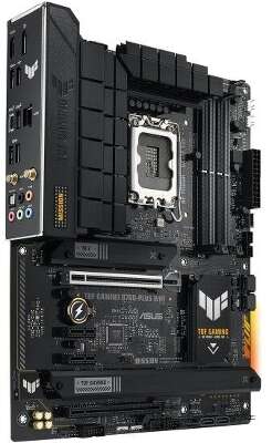 ASUS TUF GAMING B760-PLUS WIFI (Socket 1700, ATX, 4xDDR5(192GB), DP/HDMI, 1xPCIe 5.0x16/1xPCIe 3.0x16/2xPCIe 3.0, 1xLAN (2.5GbE), Wi-Fi, BT, 4xSATA 6Gb/s, 3xM.2, 1xType-C, 4xUSB 3.2, 1xUSB 2.0)