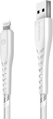 Кабель EnergEA NyloFlex USB to Lightning С89 Rhodium, 1.5 м, White [CBL-NF-WHT150]