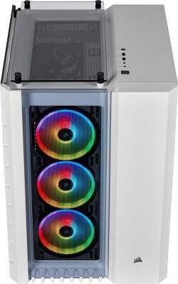 Корпус Corsair Crystal, белый, ATX, Без БП (CC-9011169-WW)