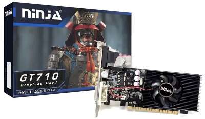 Видеокарта Ninja NVIDIA nVidia GeForce GT 710 NF71NP013F 1Gb DDR3 PCI-E VGA, DVI, HDMI