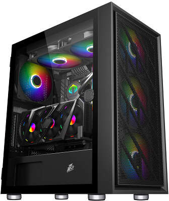 Корпус 1STPLAYER AR-7, черный, ATX, Без БП (AR-7-4G6P)