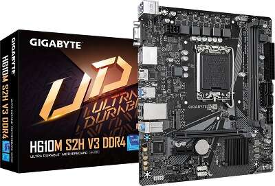 Материнская плата mATX LGA1700 GIGABYTE H610M S2H V3 DDR4