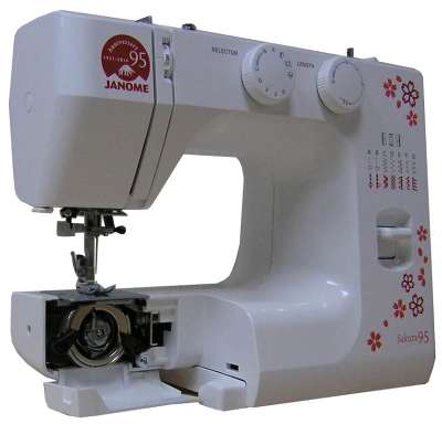 Швейная машина Janome Sakura 95 белый/цветы