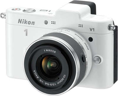 Цифровая фотокамера Nikon 1 V1 White Kit (10-30 мм f/3.5-5.6 VR)