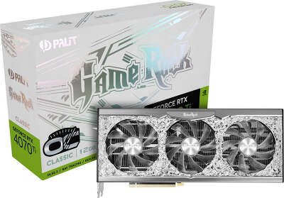 Видеокарта Palit NVIDIA nVidia GeForce RTX 4070Ti GameRock Classic OC 12Gb DDR6X PCI-E HDMI, 3DP