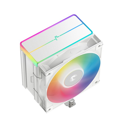 Кулер для процессора DEEPCOOL AG500 WH ARGB V2 LGA1700/1200/115X/AM5/AM4 (12шт/кор, TDP 240W, PWM, ARGB Fan 120mm, 5 тепл. трубок, белый) RET