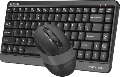 Клавиатура + мышь A4Tech Fstyler FG1110 клав:черный/серый мышь:черный/серый USB беспроводная Multimedia (FG1110 GREY)