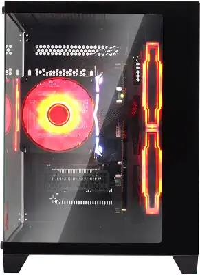 Корпус Bloody BD-CC105 черный без БП mATX 5x120mm 1xUSB2.0 1xUSB3.0 audio bott PSU