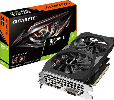 Видеокарта GIGABYTE NVIDIA nVidia GeForce GTX 1650 D6 WINDFORCE OC 4G 4Gb DDR6 PCI-E DVI, HDMI, DP