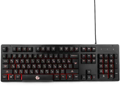 Клавиатура игровая Gembird KB-G400L, USB, чёрная