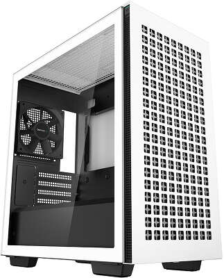 Корпус Deepcool CH370 WH, белый/черный, mATX, Без БП (R-CH370-WHNAM1-G-1)