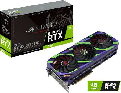 Видеокарта ASUS NVIDIA nVidia GeForce RTX 3080 OC EVA Edition 12Gb DDR6X PCI-E VGA, 2HDMI, 3DP