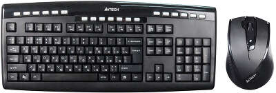 Клавиатура + мышь A4Tech 9200F клав:черный мышь:черный USB беспроводная Multimedia