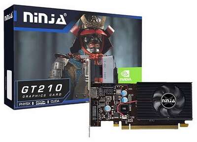 Видеокарта Ninja (Sinotex) GT210 512MB DDR3 64bit VGA DVI HDMI 1FAN LP RTL