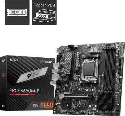 Материнская плата mATX LGAAM5 MSI PRO B650M-P