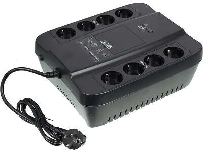 PowerCom SPD-650U ИБП {Line-Interactive, 650VA / 390W, Tower, Schuko, USB} (688275)