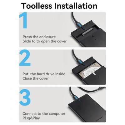 Внешний корпус Vention для HDD/SSD 2.5