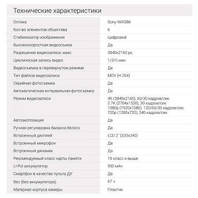 Экшн-камера Digma DiCam 80C черный