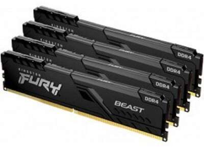 Kingston DRAM 32GB 3200MHz DDR4 CL16 DIMM (Kit 4x8Gb) FURY Beast Black KF432C16BBK4/32