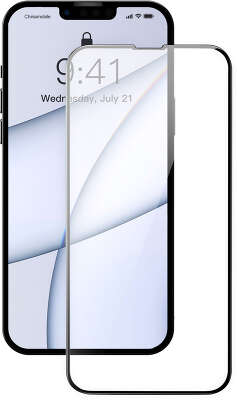 Защитное стекло (2 шт.) для iPhone 13 Pro Max Baseus Curved Glass Crack-Resistant 0.23 мм, Black [SGQP020201]