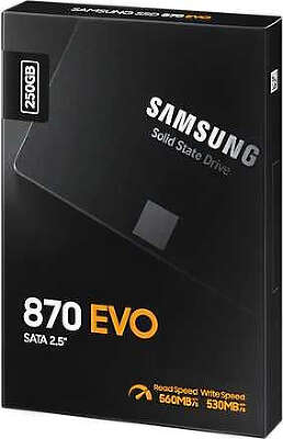 Накопитель SSD Samsung SATA-III 250GB MZ-77E250BW 870 EVO 2.5"