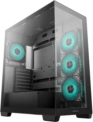 Корпус Deepcool CG580 4F черный без БП ATX 6x120mm 3x140mm 2xUSB3.0 audio bott PSU