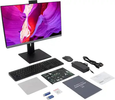 Моноблок Digma Pro Unity 23.8" Full HD i5 1235U (1.3) 16Gb SSD512Gb Iris Xe Windows 11 Pro GbitEth WiFi BT 90W клавиатура мышь Cam серый/черный 1920x1080