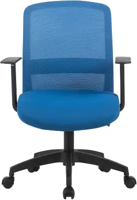 Кресло Cactus CS-MC333-BL темно-синий сиденье темно-синий сетка/ткань низк.спин. крестов. пластик пластик черный