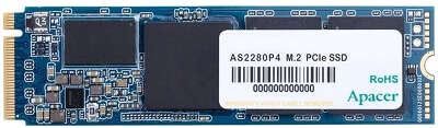 Твердотельный накопитель M.2 NVMe 256Gb Apacer AS2280P4 [AP256GAS2280P4-1] (SSD)