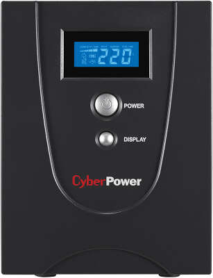 ИБП CyberPower VALUE 2200EI, Line-Interactive, 2200VA/1320W, USB&Serial, RJ11/RJ45, 6 IEC-320 С13 розеток, Black, 0.16х0.21х0.35м., 14.7кг./ UPS Line-Interactive CyberPower VALUE2200EILCD 2200VA/1320W USB/RS-232/RJ11/45 (6 IEC С13)