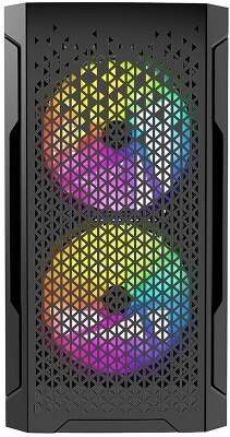 Корпус PowerCase Mistral Micro Z3B Mesh LED, черный, mATX, Без БП (CMIMZB-L3)