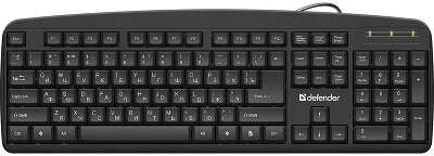 Defender Клавиатура Office HB-910 RU USB [45910] {Проводная, полноразмерная, черная}