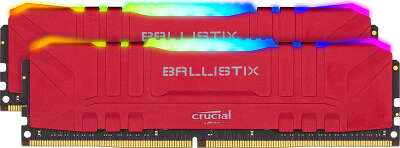 Набор памяти DDR4 DIMM 2x8Gb DDR3600 Crucial Ballistix RGB Red (BL2K8G36C16U4RL)
