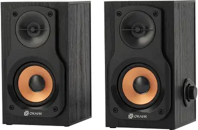 Колонки Оклик OK-162 2.0 черный 8Вт
