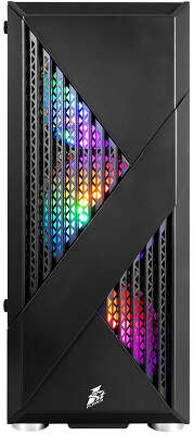 Корпус 1STPLAYER FIREROSE F3-A, черный, ATX, Без БП (F3-A-BK-4F1)