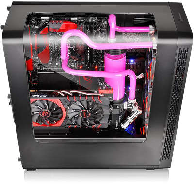 Корпус Thermaltake View 27 черный без БП ATX 5x120mm 1xUSB2.0 1xUSB3.0