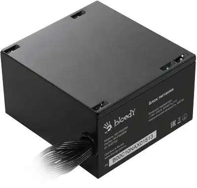 Блок питания Bloody ATX 600W BD-PS600W 80 PLUS WHITE (20+4pin) APFC 120mm fan 6xSATA RTL