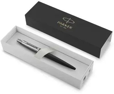 Ручка шариков. Parker Jotter Core K63 (1953184) Bond Street Black CT M син. черн. подар.кор.