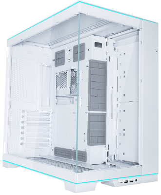 Корпус LIAN LI O11 Dynamic EVO RGB White, Medium Case: EATX/ATX/M-ATX/ITX, 2xUSB 3.0, 1xUSB 3.1 Type-C, 1xAudio, Included Fans: none