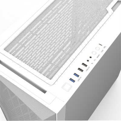 Корпус ZALMAN Z9 Iceberg MS, EATX, WHITE, WINDOW, 4x3.5", 5x2.5", 2xUSB2.0, 2xUSB3.0, 1xUSB 3.1 Gen2 Type-C, FRONT 3x140mm ARGB, REAR 1x140mm ARGB